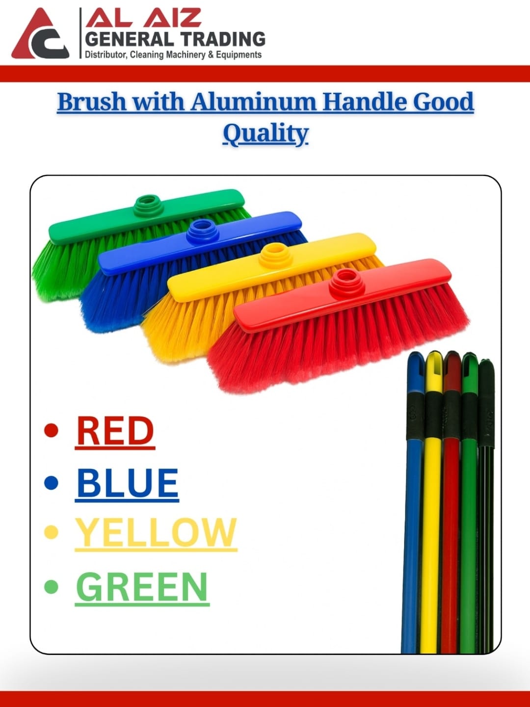 Brush with Aluminum Handle