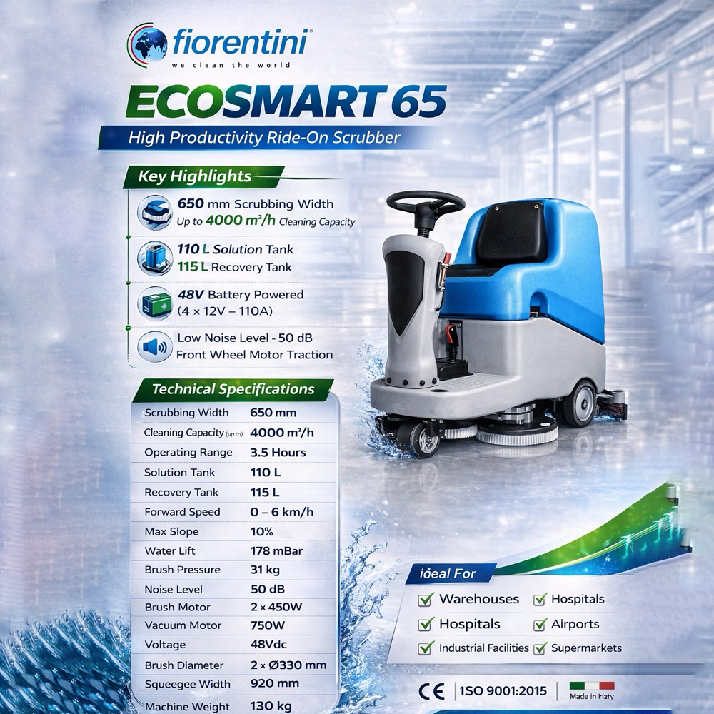 Fiorentini EcoSmart 65 Ride-On Scrubber